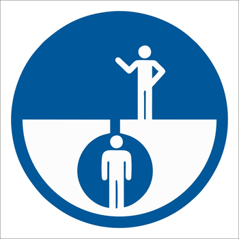 B116  Наблюдающий (200х200мм) - Знаки безопасности - Вспомогательные таблички - Магазин охраны труда Протекторшоп